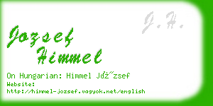 jozsef himmel business card